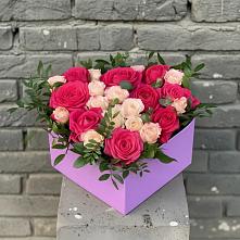 Цветочная композиция из Розы в коробке в Новой Ляле