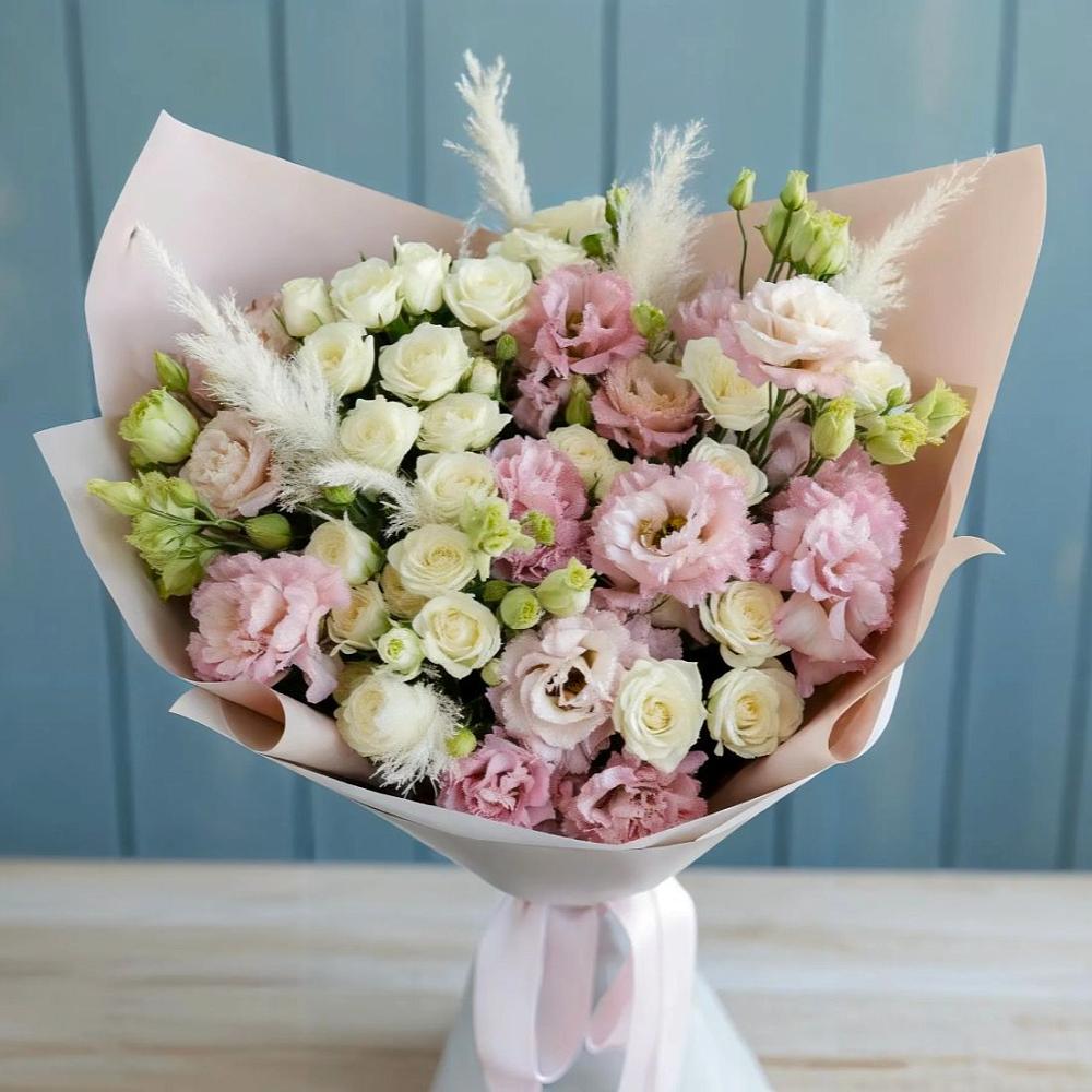 Букет цветов из: Альстромерии и Розы в Новой Ляле