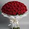 Букет 101 Красная роза Блэк Мэджик в Новой Ляле