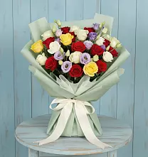 Букет цветов из:  Розы #REPLACE_PRED# Новой Ляле