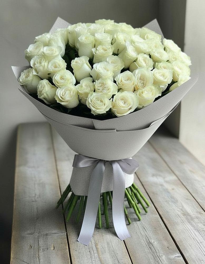 Букет 35 Белых роз в Новой Ляле