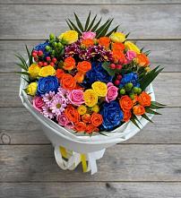 Букет цветов из:  Розы и Хризантемы в Новой Ляле