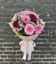 Букет цветов из:  Герберы и Хризантемы в Новой Ляле