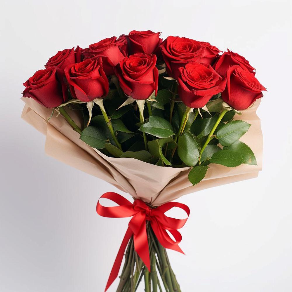 Букет 11 Красных роз Эдлесс Лав в Новой Ляле